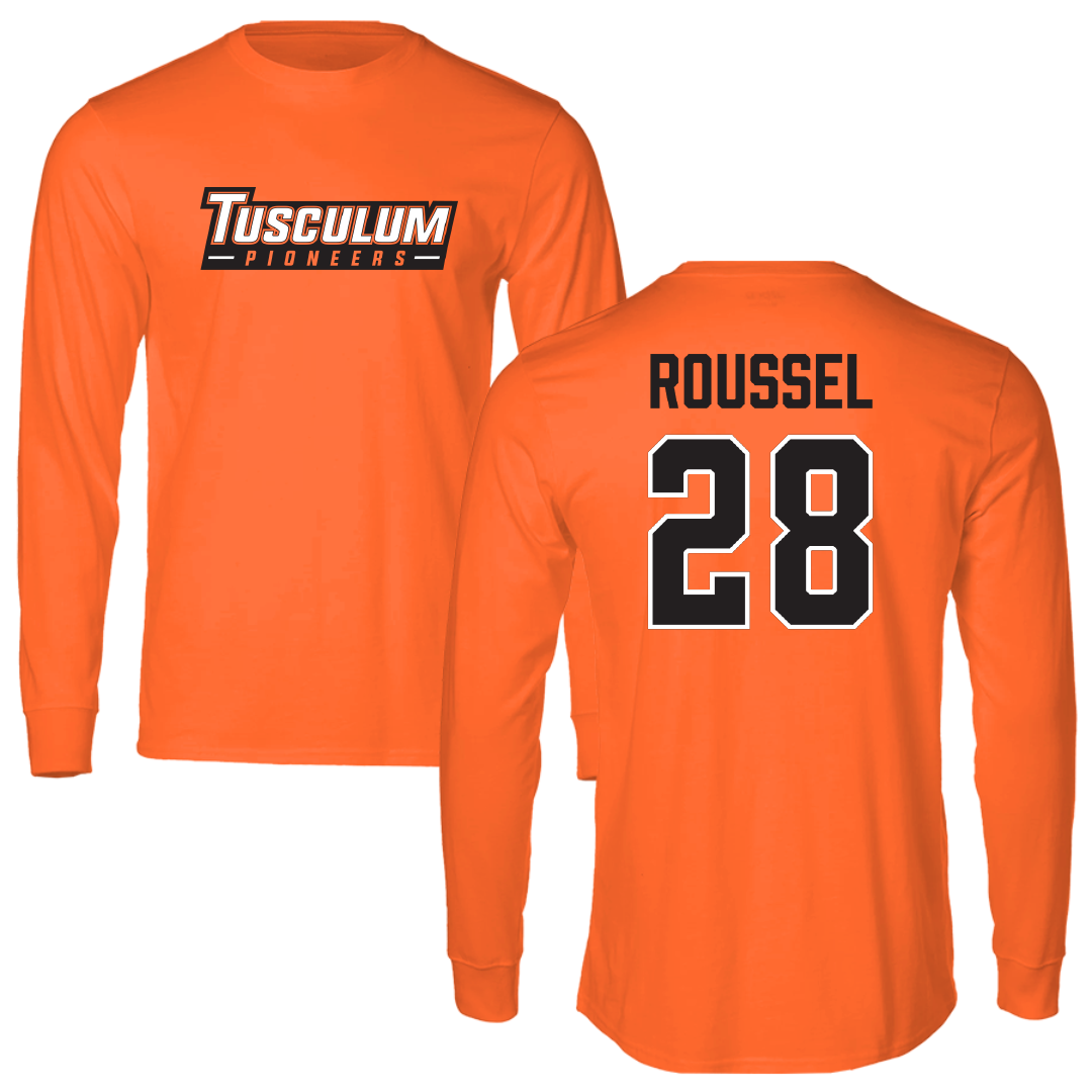 Tusculum University Volleyball (W) Orange Long Sleeve - #28 Solene Roussel