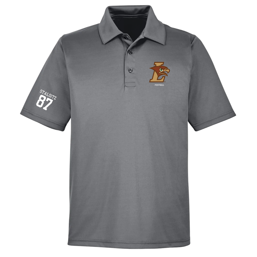 Lehigh University Football Light Gray Polo - #87 Jake Stalsitz