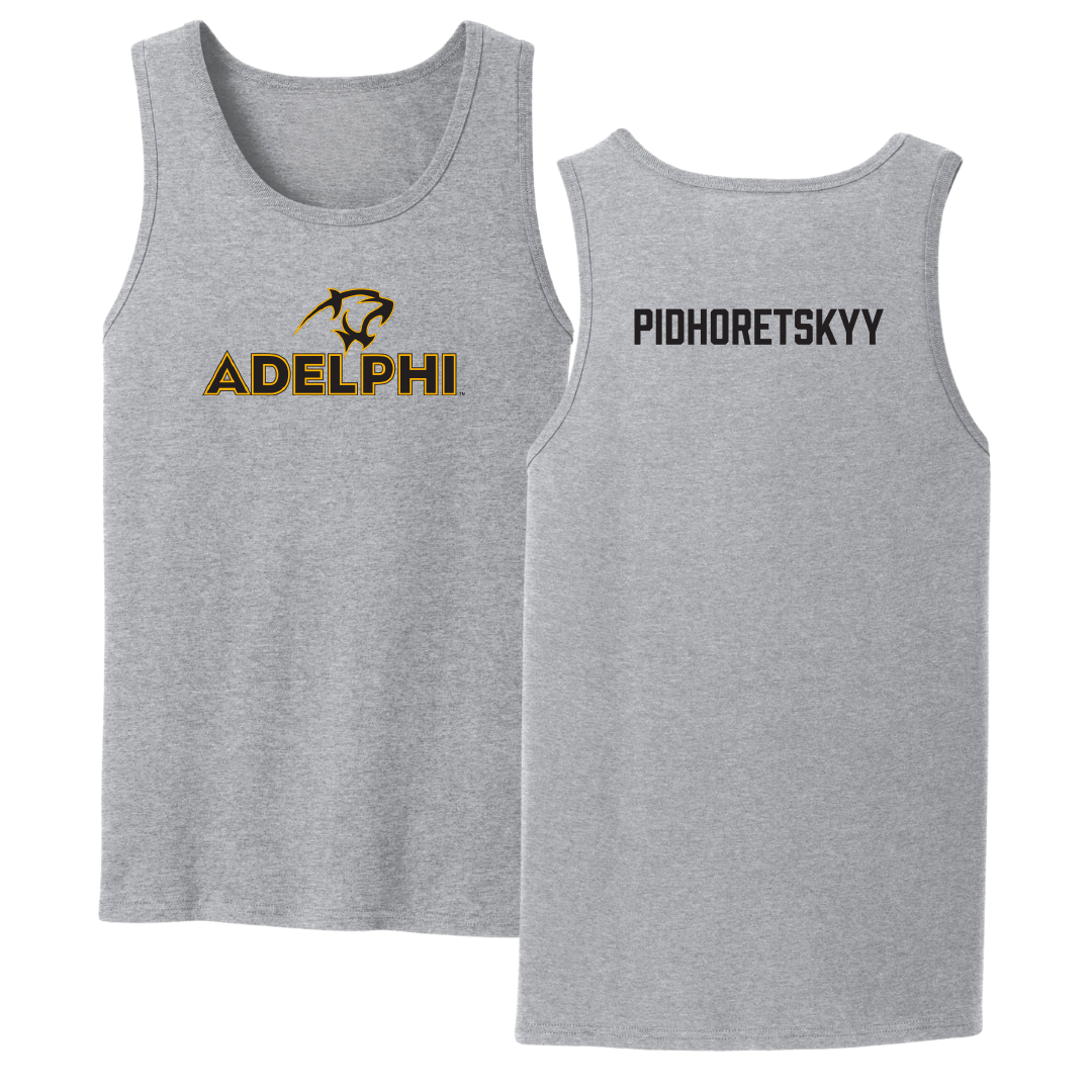 Adelphi University Swimming & Diving Sport Gray Tank Top - Valerii Pidhoretskyy