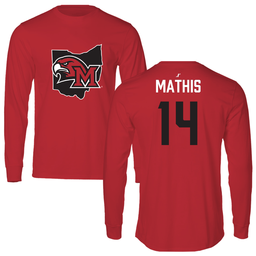 Miami University (Ohio) Softball Red State Performance Long Sleeve - #14 Leila Mathis