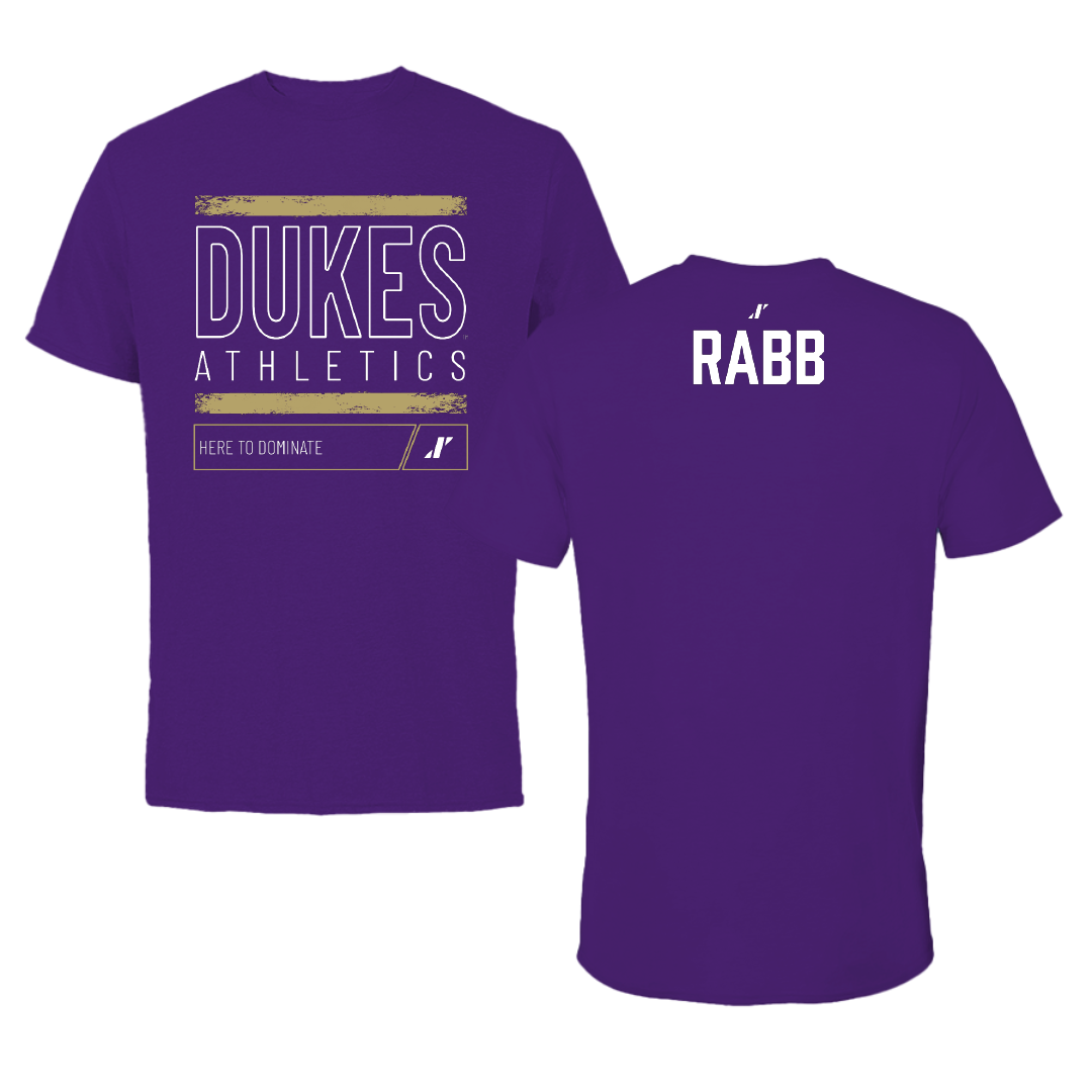 James Madison University Golf Purple Dominate Performance Tee - Hannah Rabb