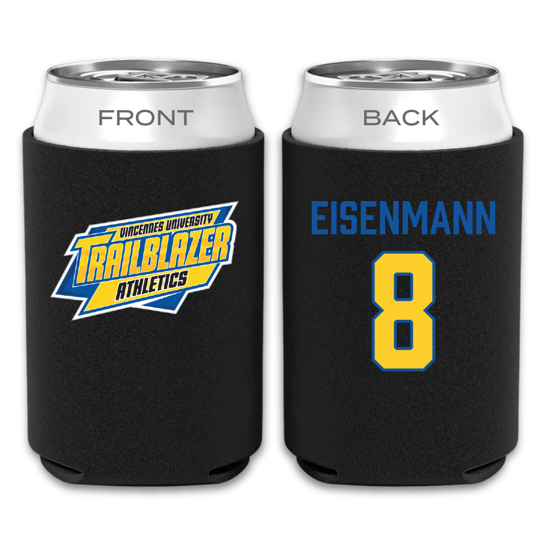 Vincennes University Volleyball (W) Black Can Cooler - #8 Adaline Eisenmann