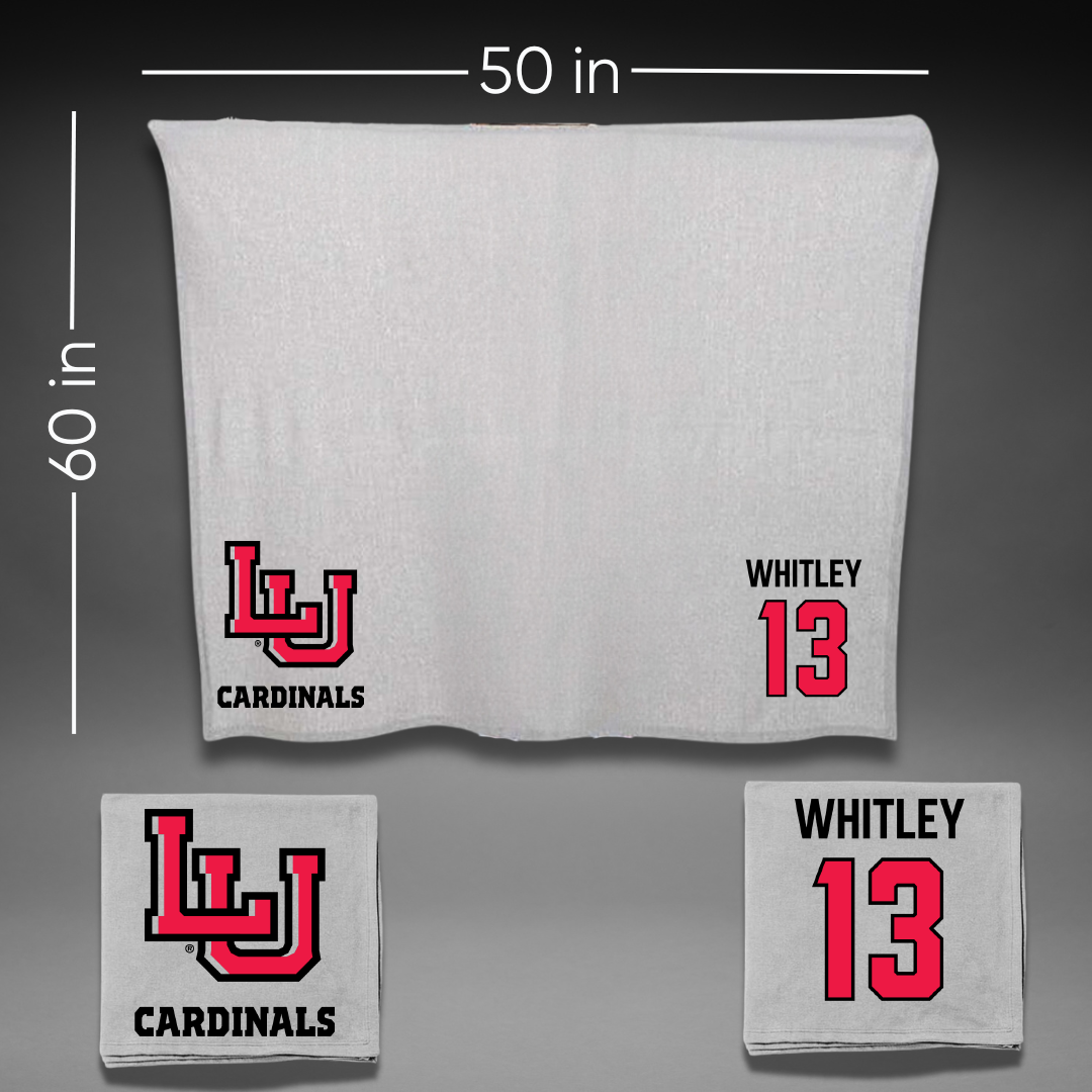 Lamar University Softball Gray Blanket - #13 Riley Whitley