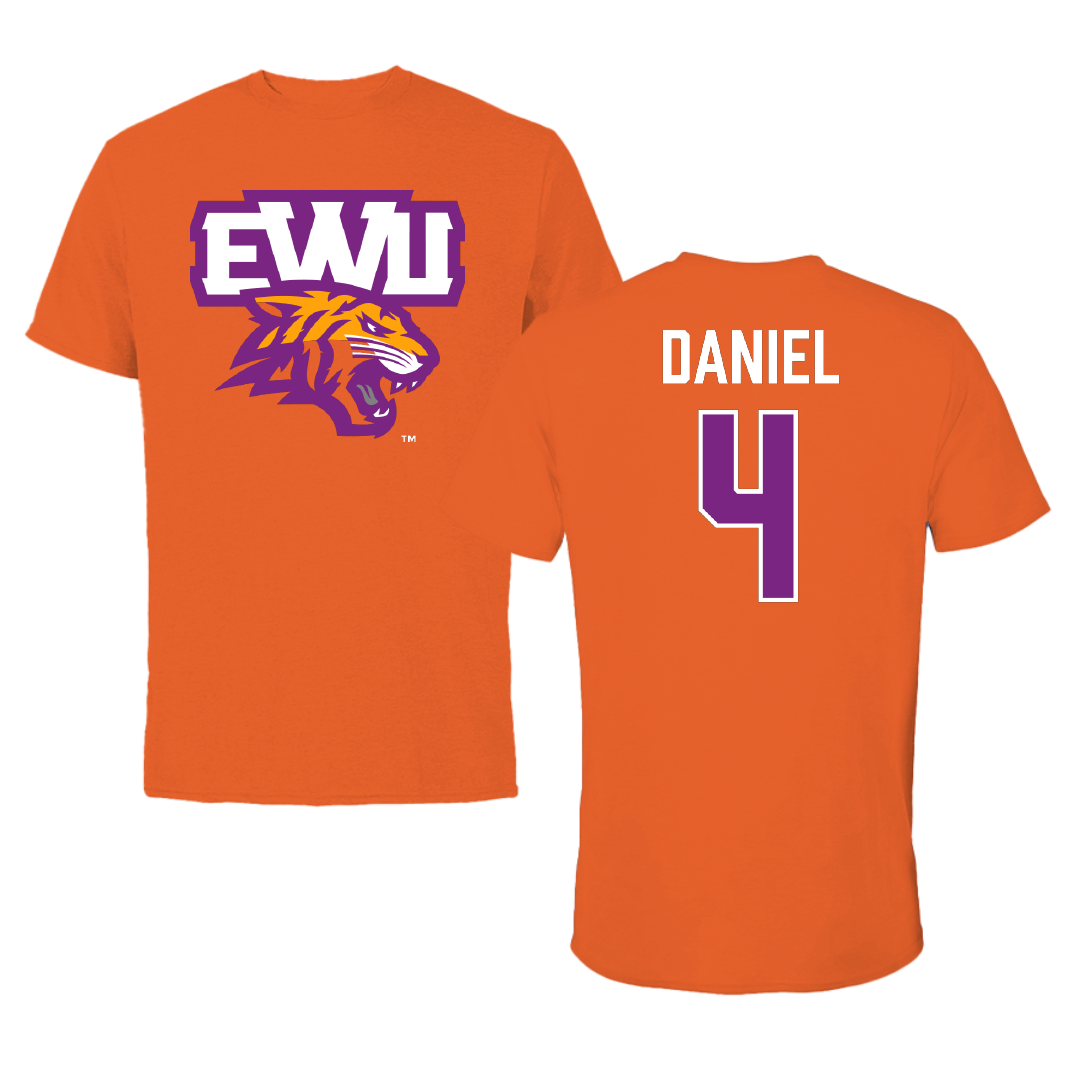 Edward Waters University Basketball Orange Tee - #4 Zahra Daniel