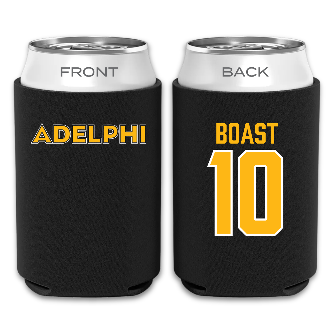 Adelphi University Soccer Black Can Cooler - #10 Luca Boast