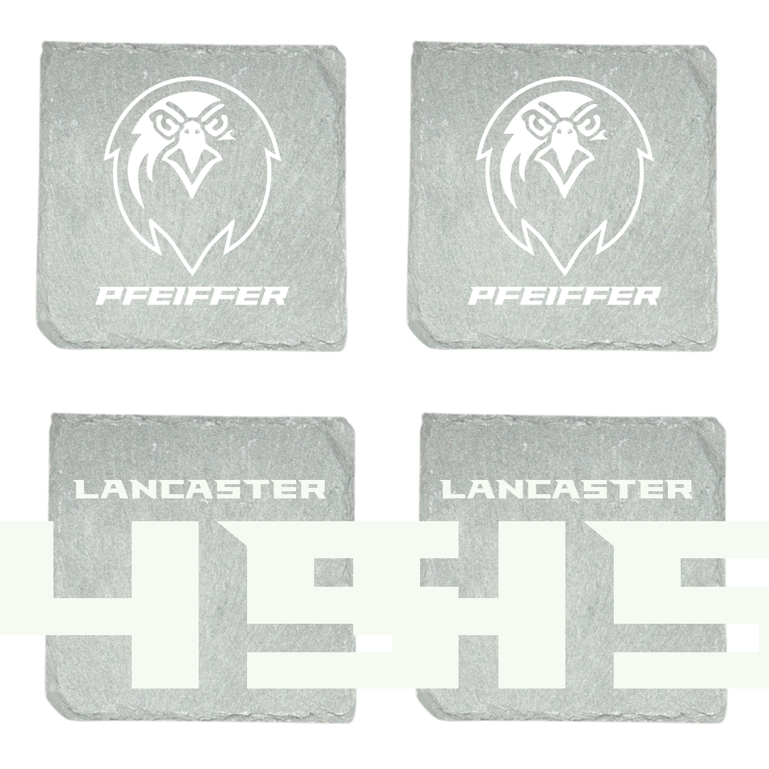 Pfeiffer University Baseball Stone Coaster (4 Pack)  - #45 Jackson Lancaster