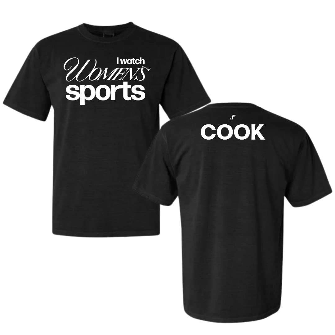 Dallas Baptist University Cheer Black WHM Comfort Colors Tee - Janae Cook