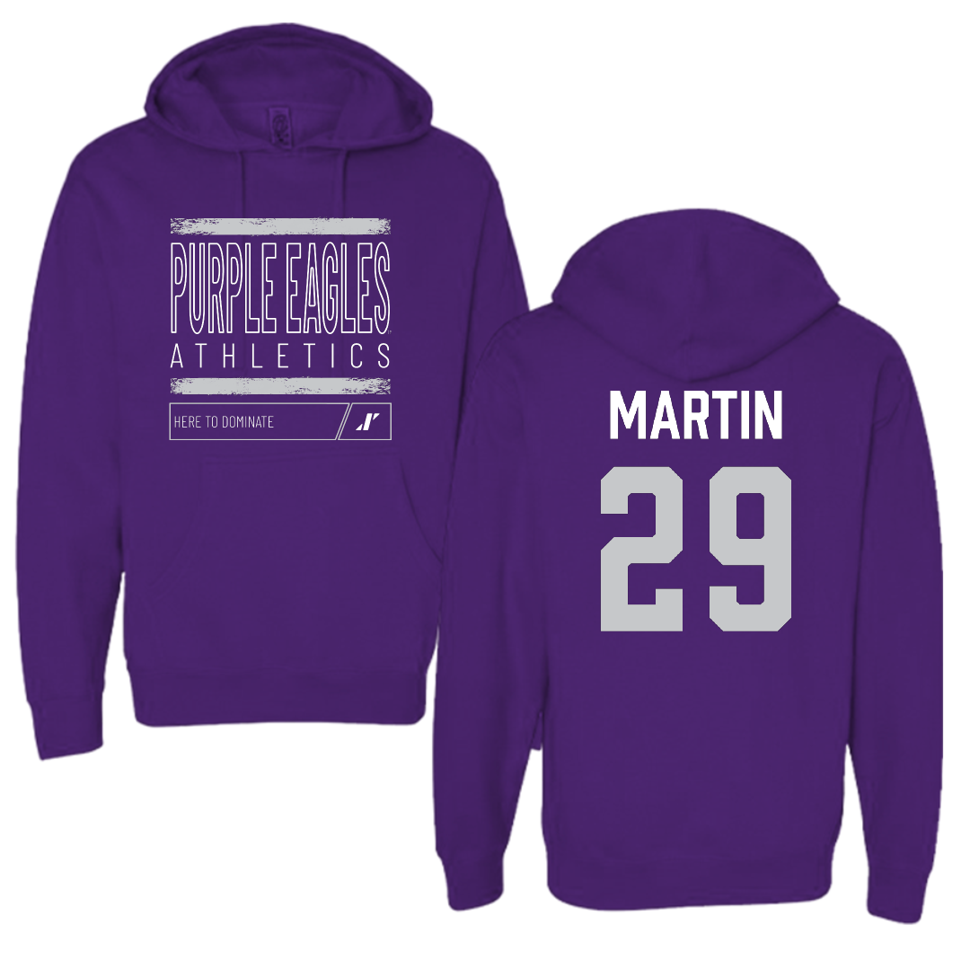 Niagara University Softball Purple Dominate Hoodie - #29 Jenna Martin