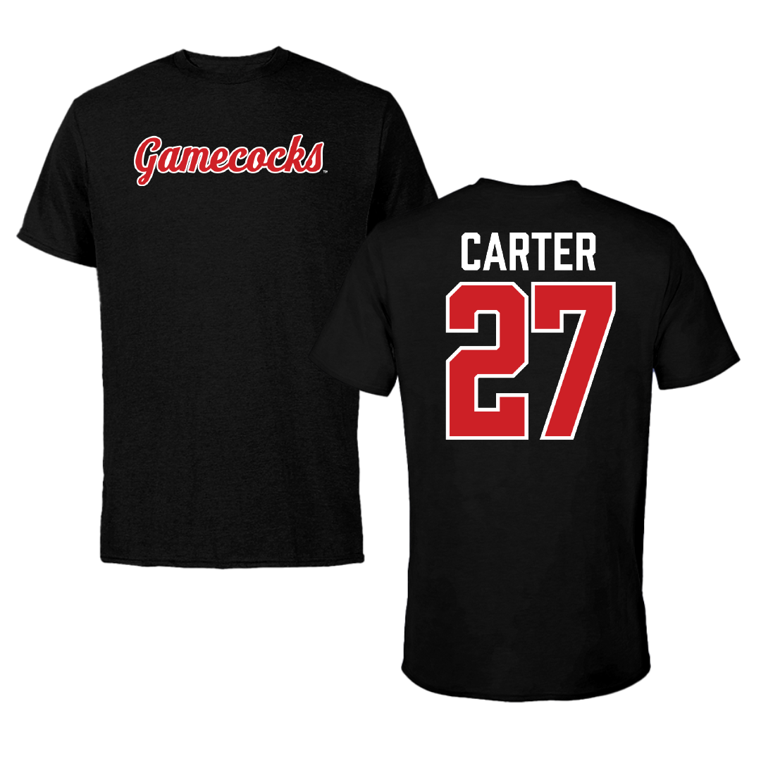 Jacksonville State University Softball Black Tee - #27 Kat Carter