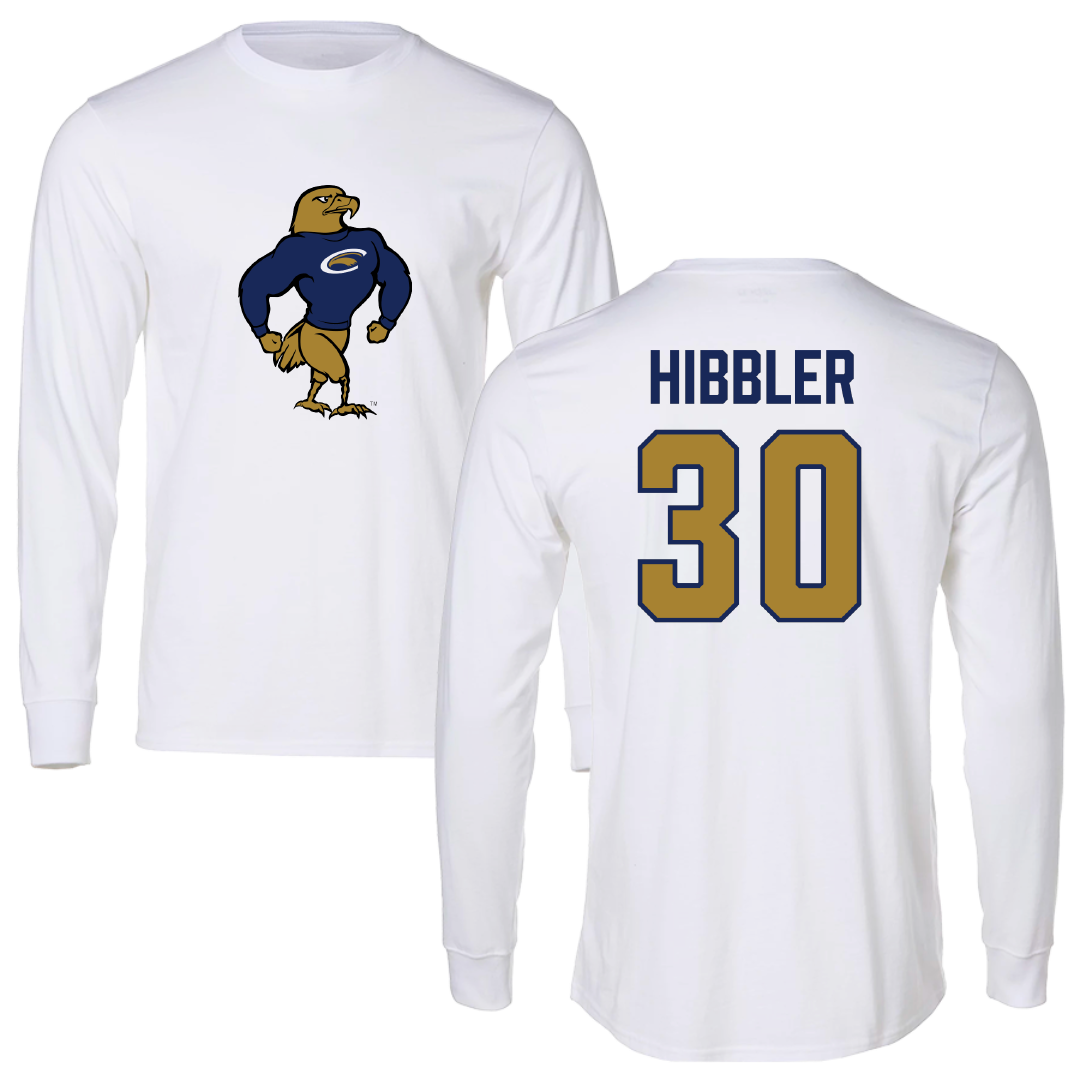 PennWest Clarion Football White Performance Long Sleeve - #30 A'mere Hibbler