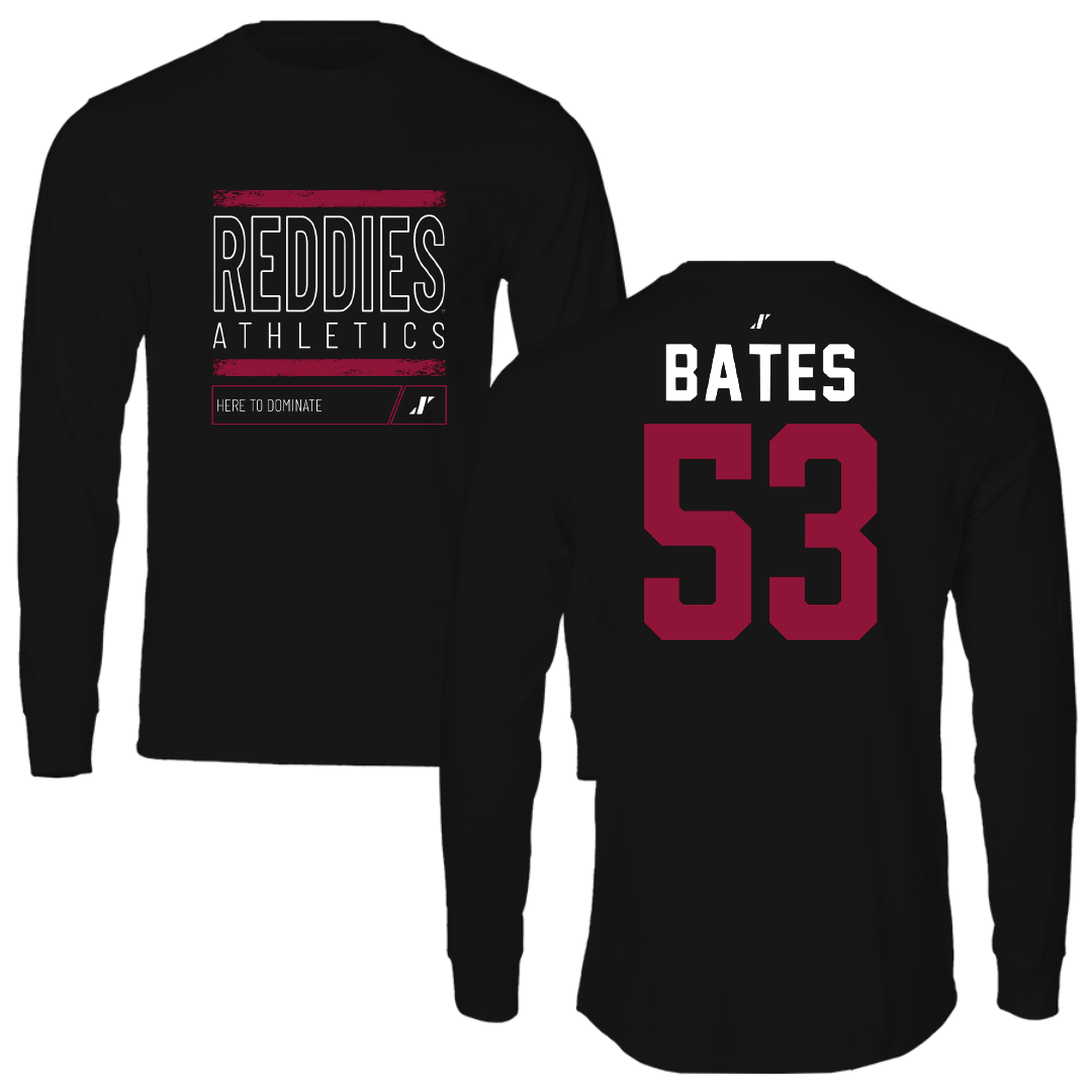 Henderson State University Baseball Black Dominate Long Sleeve - #53 Christian Bates