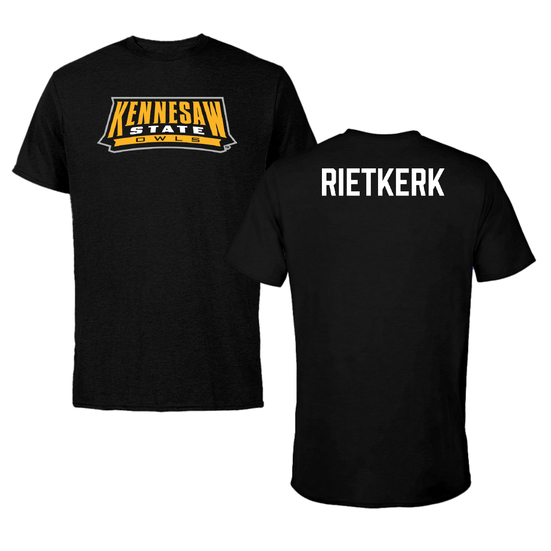 Kennesaw State University Tennis Black Tee - Kyvan Rietkerk