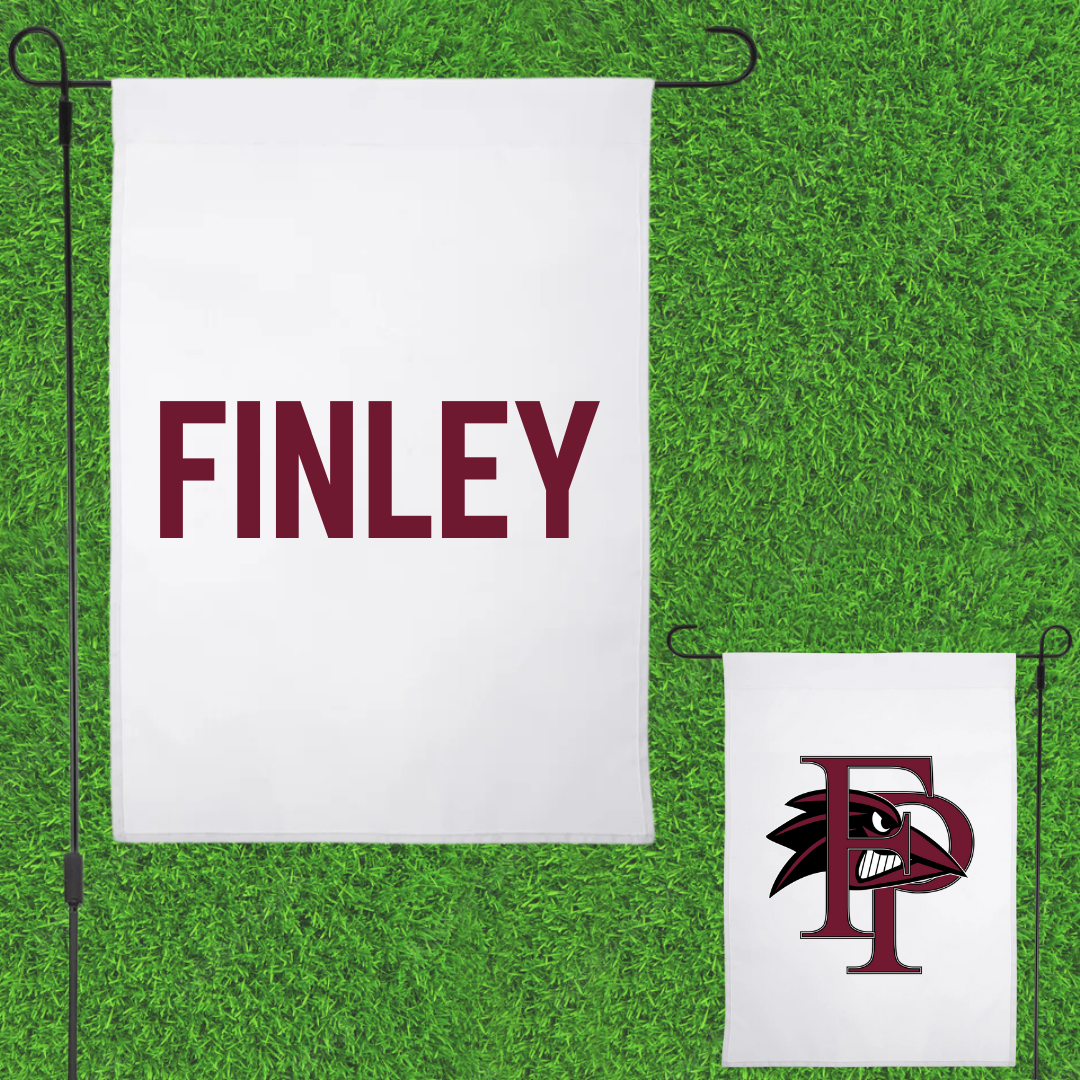 Franklin Pierce University TF and XC White Garden Flag - Kaydence Finley