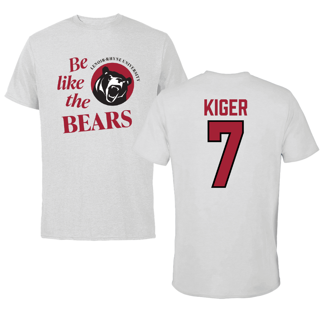 Lenoir-Rhyne University Softball Light Gray Be Like Us Tee - #7 Avery Kiger