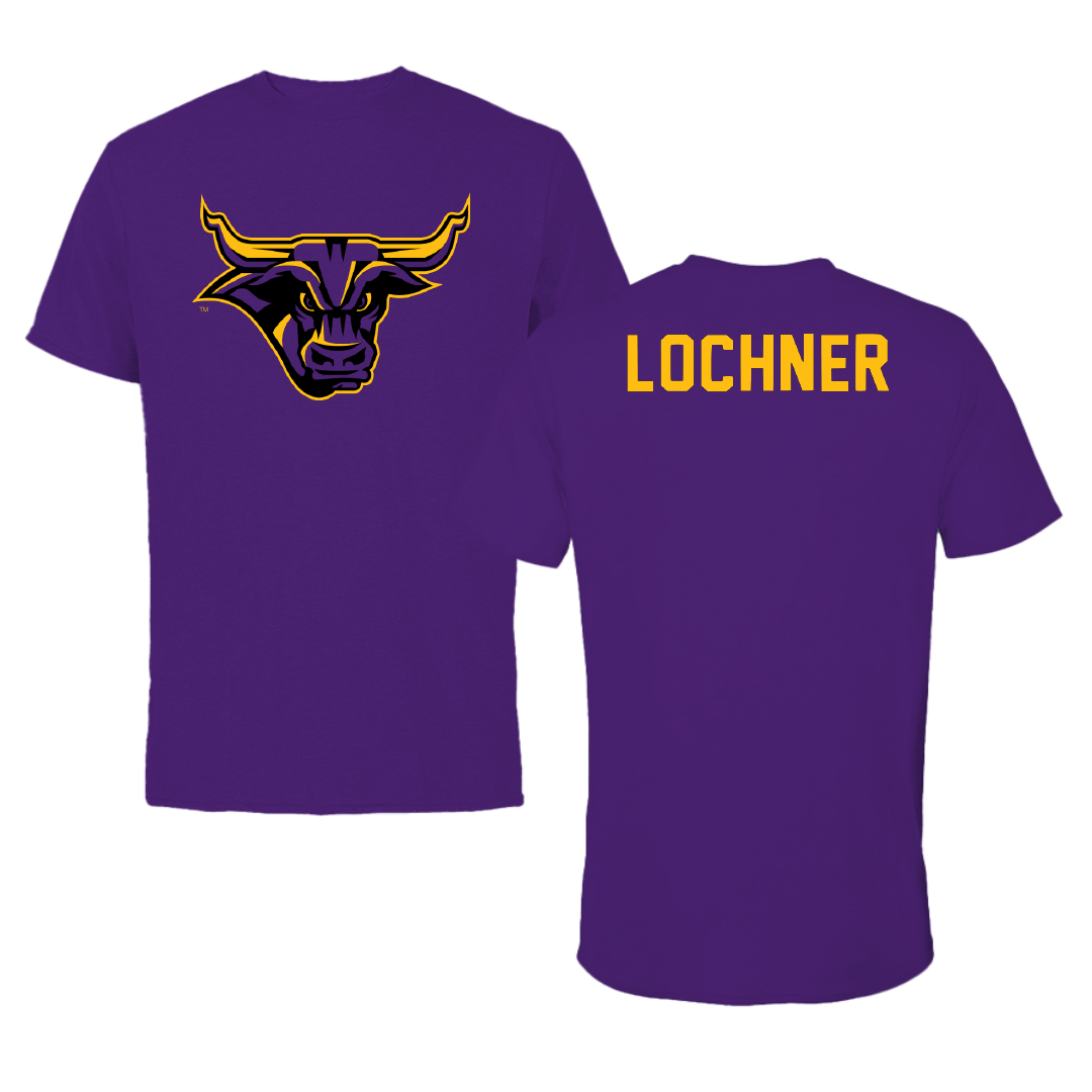 Minnesota State University-Mankato Wrestling Purple Performance Tee - Kaleb Lochner