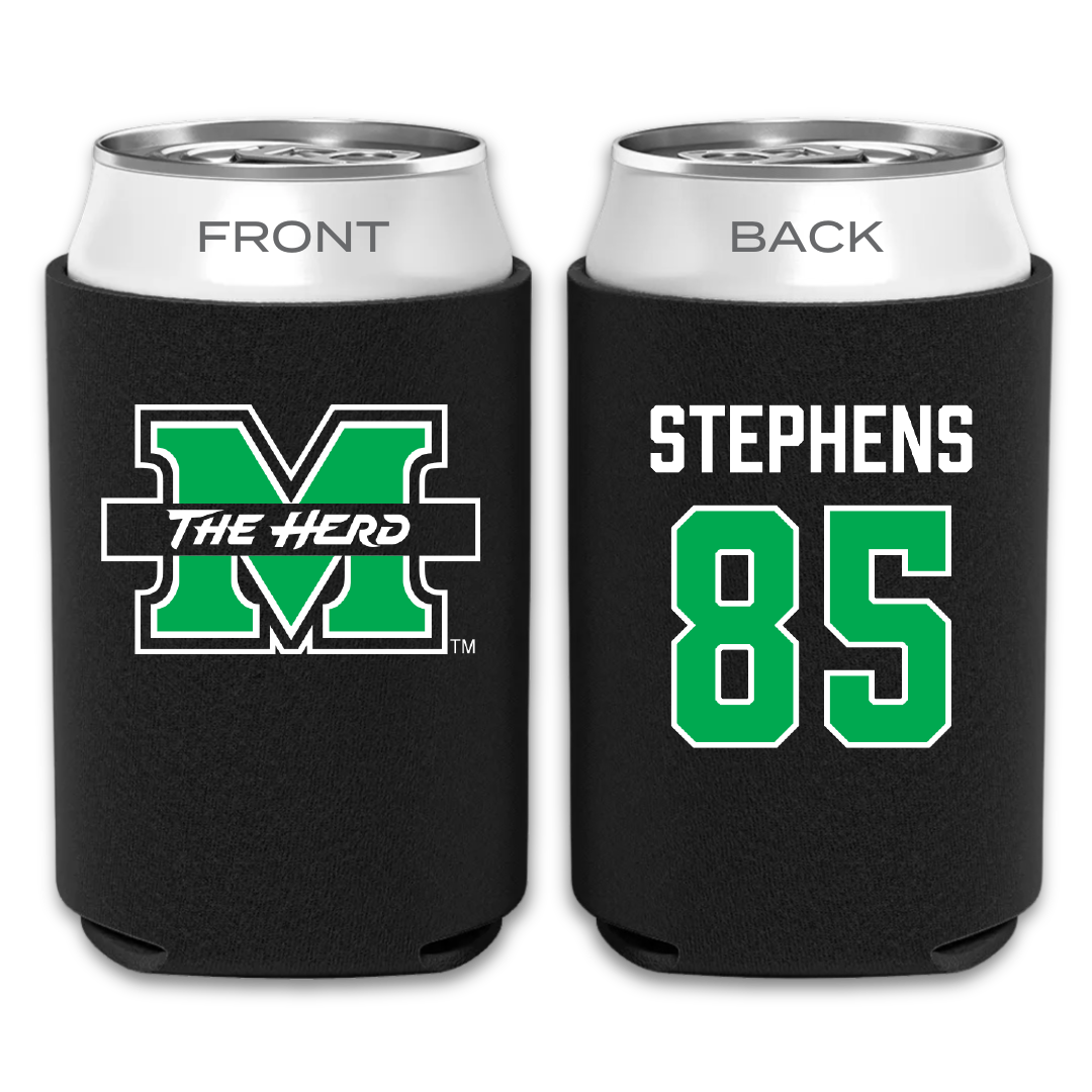 Marshall University Football Black Can Cooler - #85 Tracy Stephens