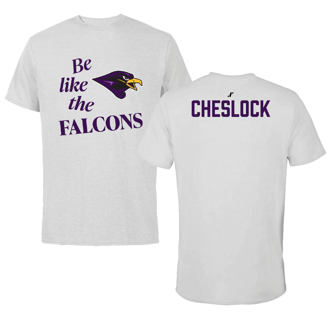 University of Montevallo TF and XC Light Gray Be Like Us Performance Tee - Drew Cheslock