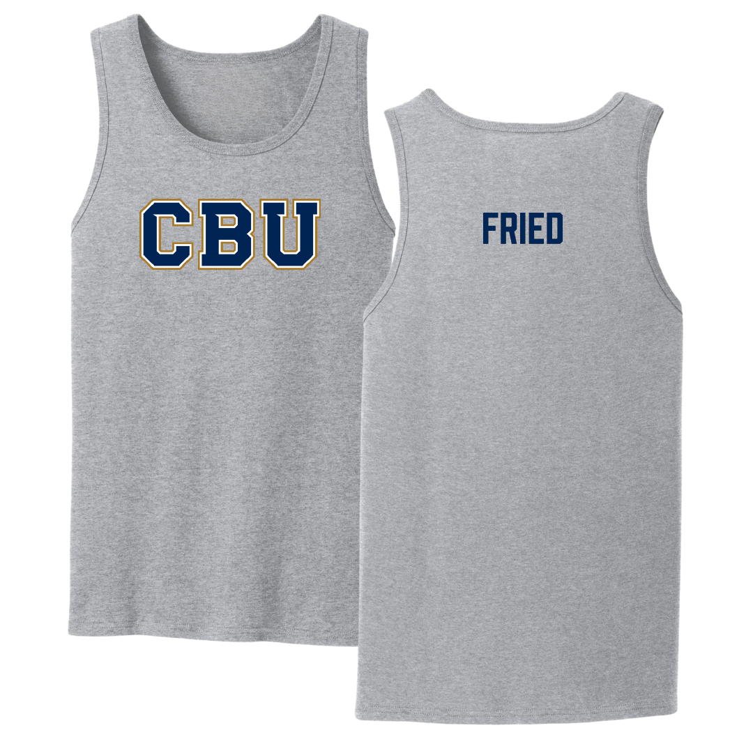 California Baptist University Cheer Sport Gray Tank Top - Ava Fried