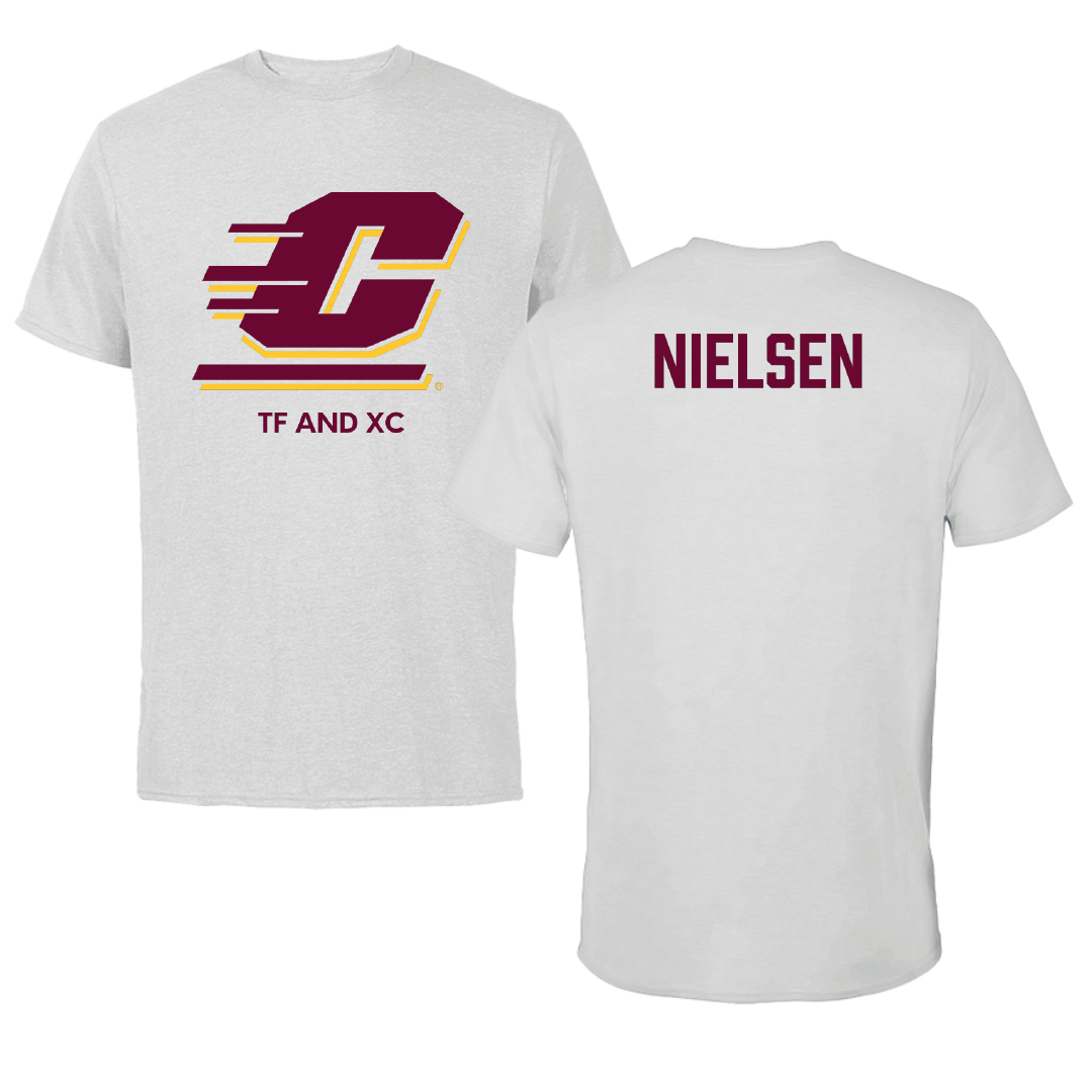 Central Michigan University TF and XC Light Gray Performance Tee - Riley Nielsen