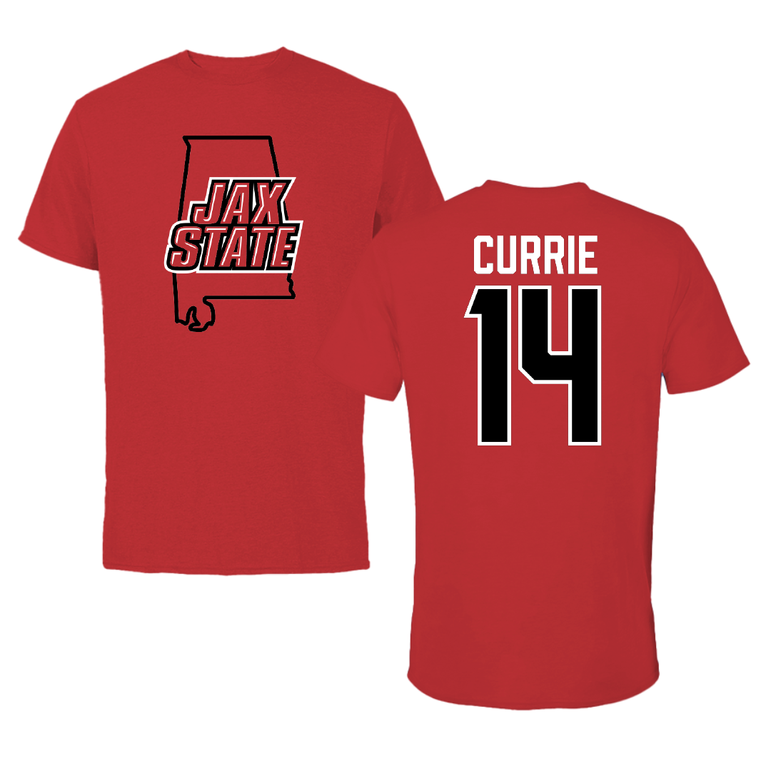 Jacksonville State University Softball Red State Tee - #14 Sarah Currie