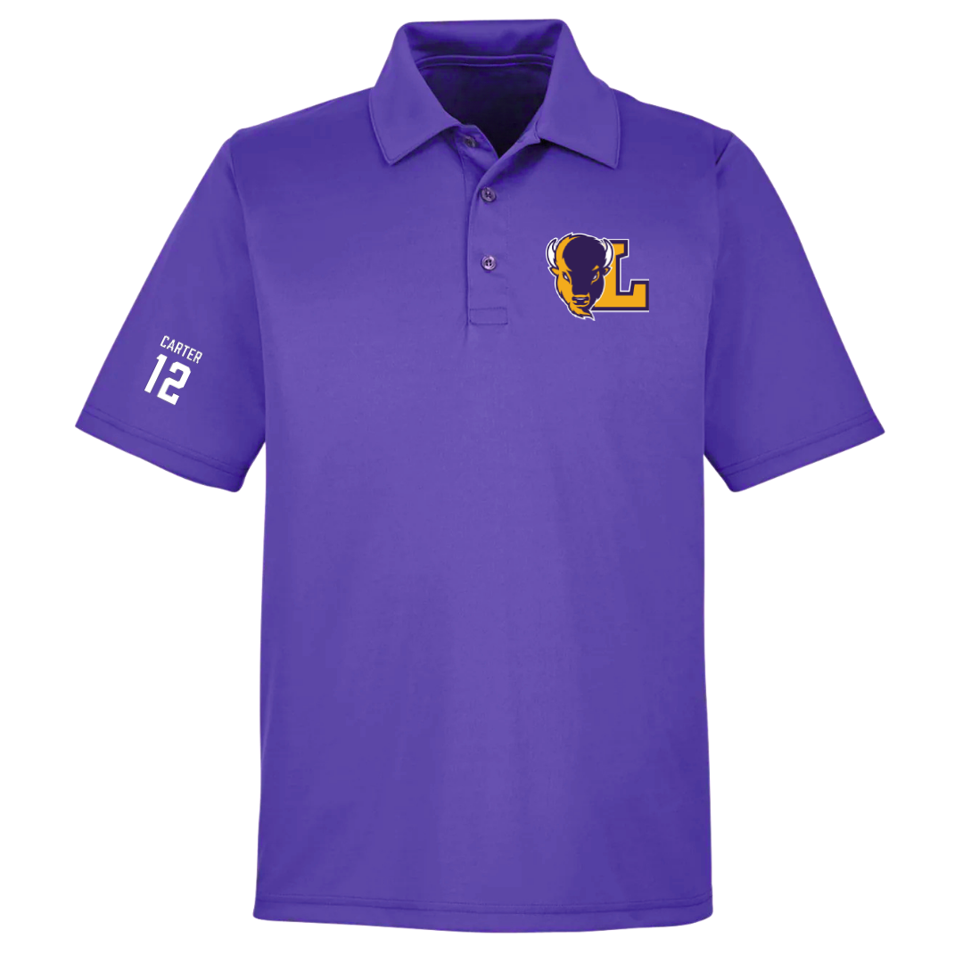 Lipscomb University Basketball (M) Purple Polo - #12 Luke Carter