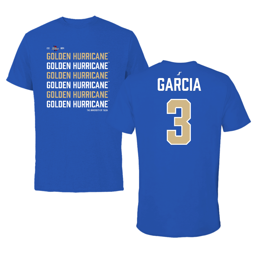 The University of Tulsa Softball Blue General Performance Tee - #3 Madison Garcia