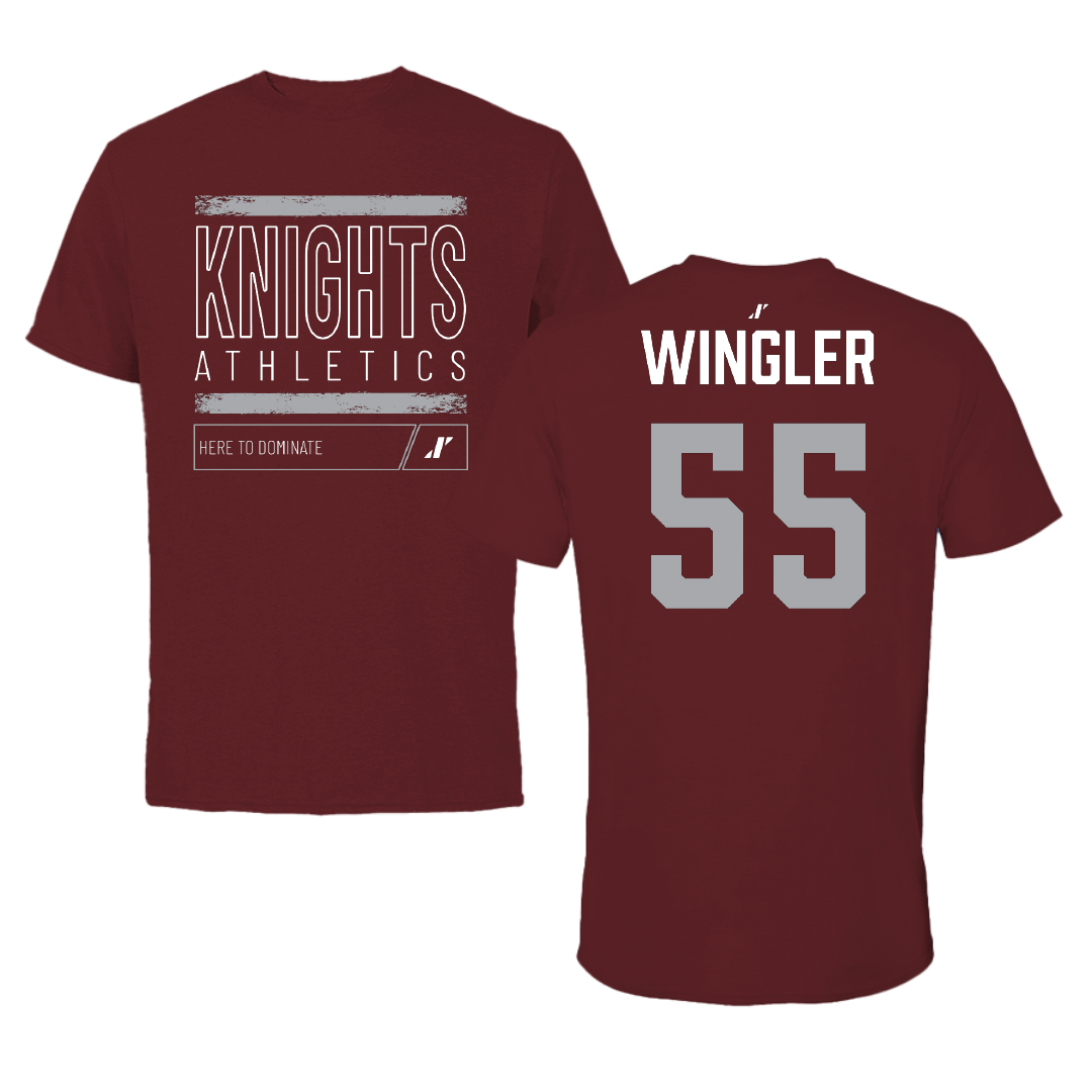 Bellarmine University Basketball (W) Maroon Dominate Performance Tee - #55 Kendall Wingler