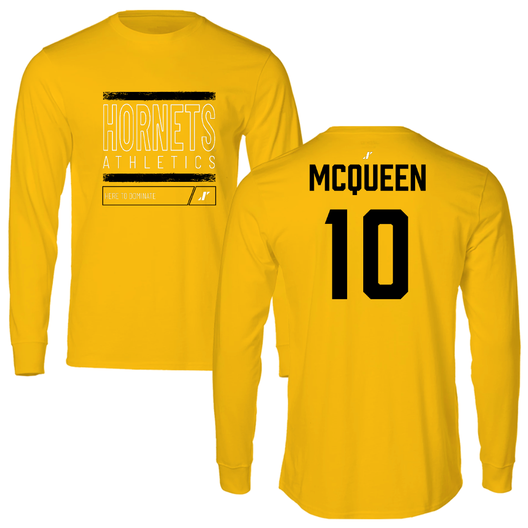 Alabama State University Volleyball (W) Gold Dominate Long Sleeve - #10 Madisynne McQueen