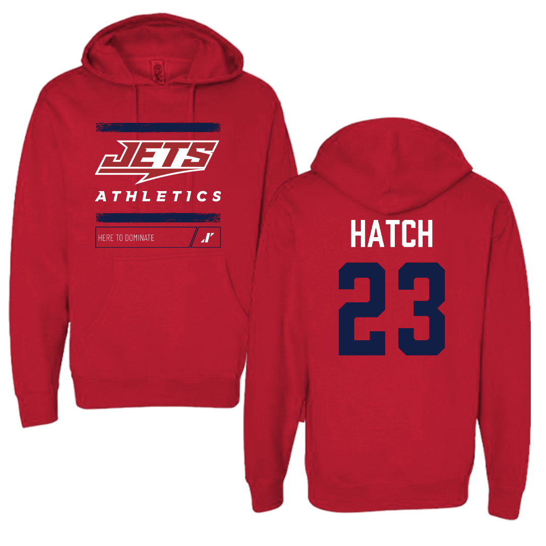 Newman University Bowling Red Dominate Hoodie - #23 Kevin Hatch