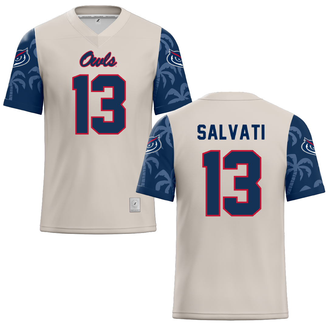 Florida Atlantic University Sand Football Jersey - #13 August Salvati