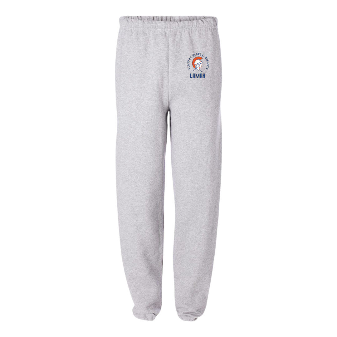 Virginia State University Football Light Gray Sweatpants - #13 Nasir Lamar