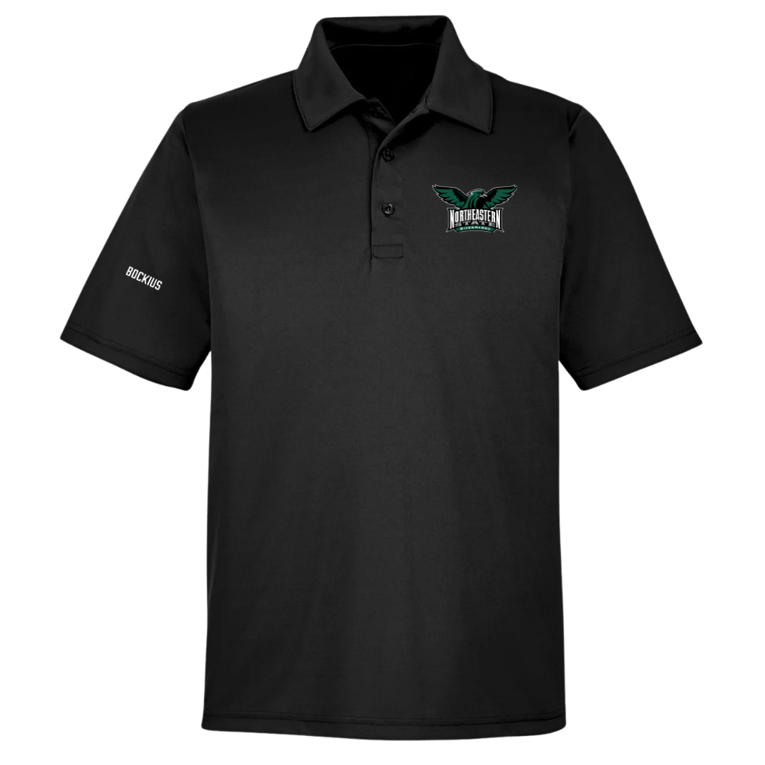 Northeastern State University Baseball Black Polo - Brazen Bockius