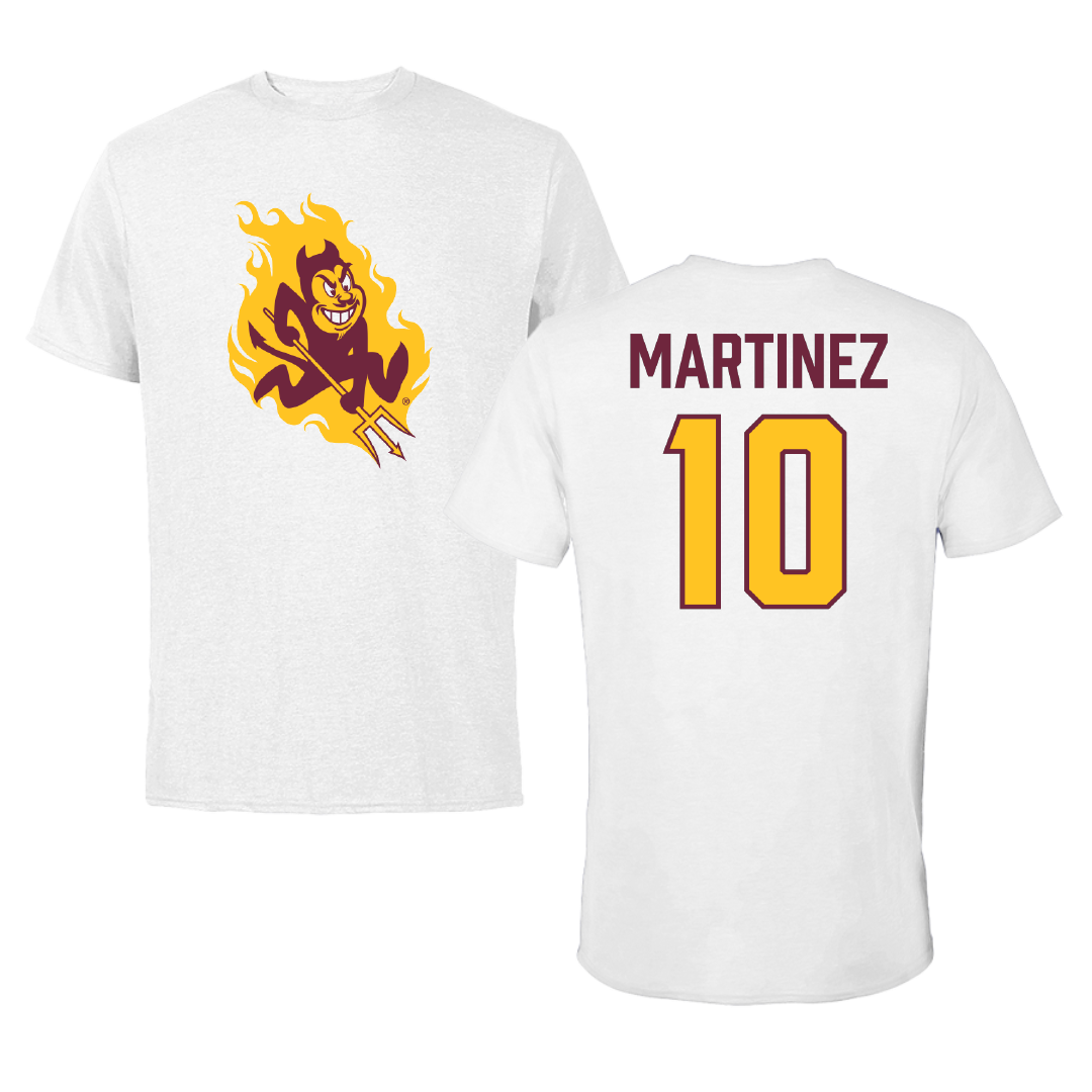 Arizona State University Baseball White Tee - #10 Jack Martinez