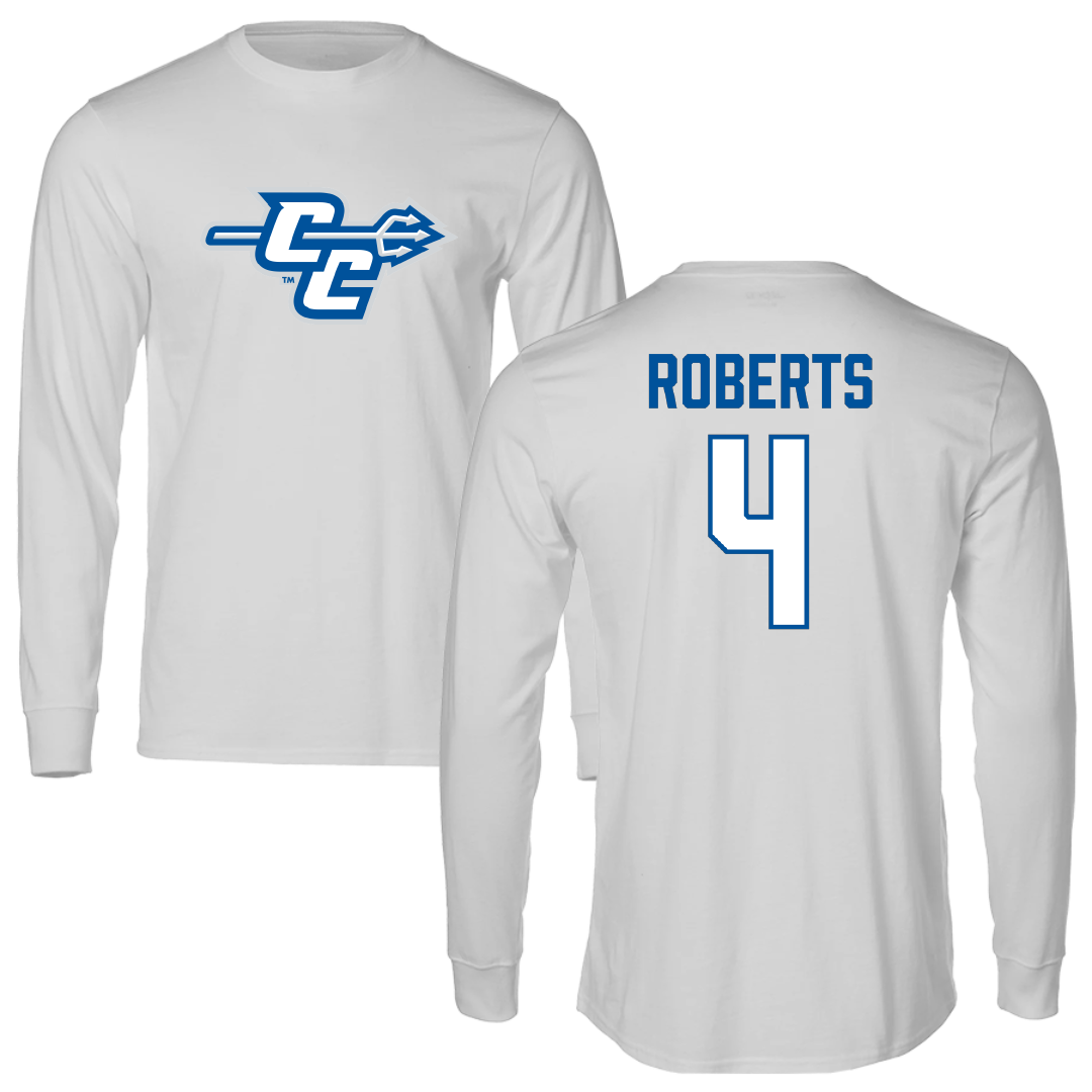 Central Connecticut State University Football Light Gray Long Sleeve - #4 Drayvyn Roberts