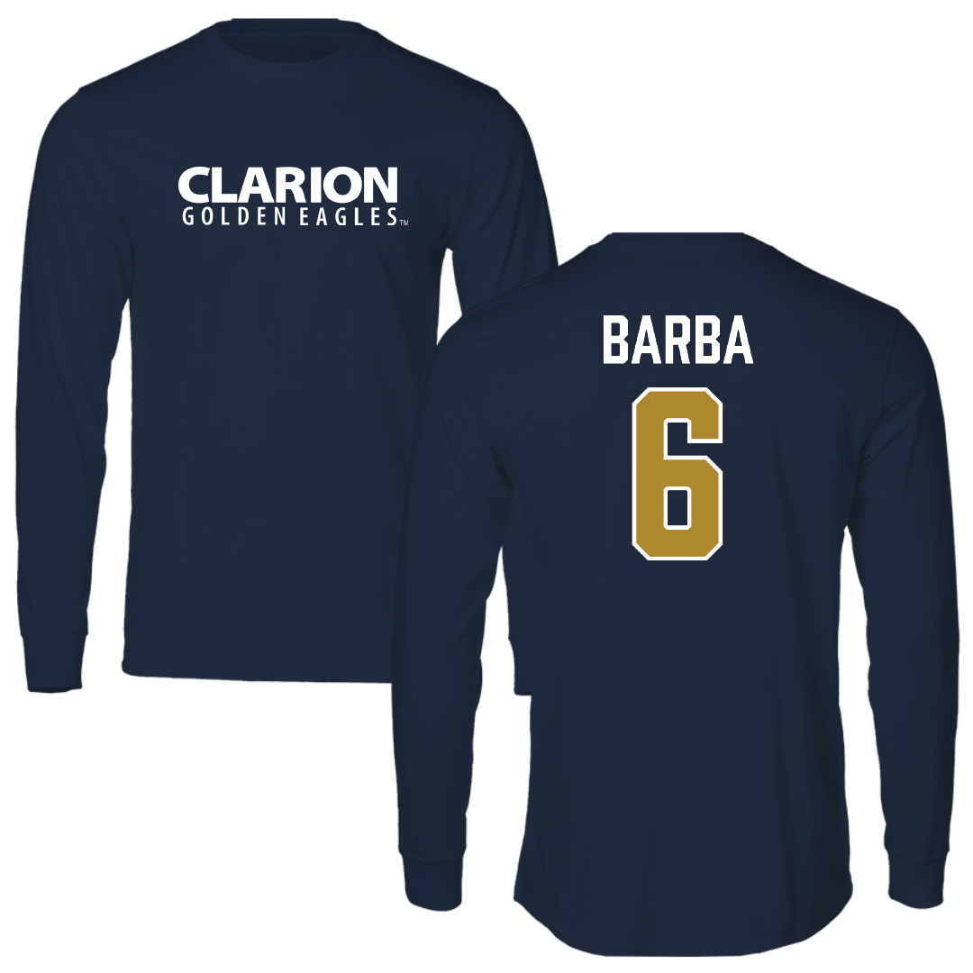 PennWest Clarion Soccer Navy Long Sleeve - #6 Sofia Barba