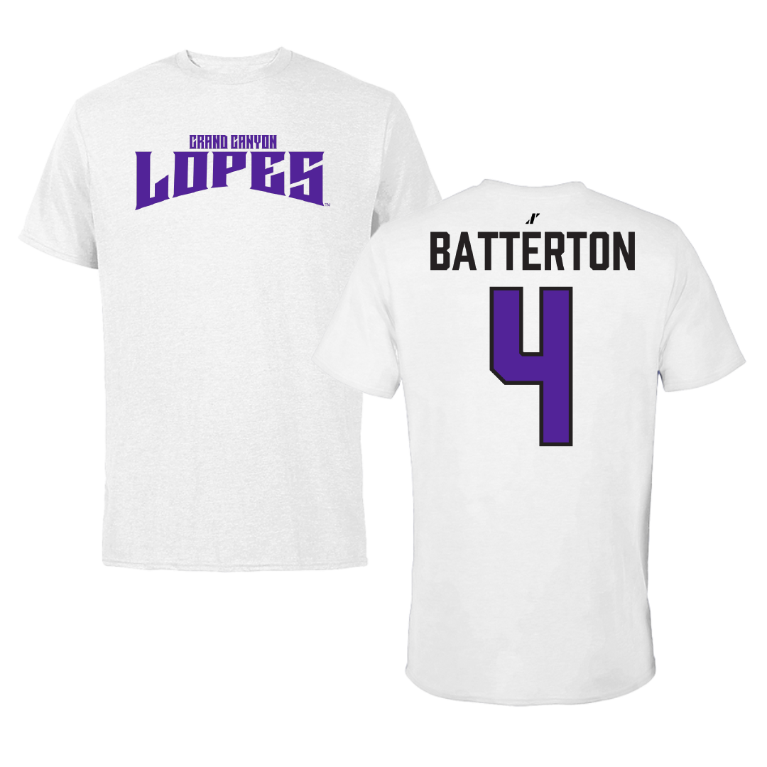 Grand Canyon University Softball White Classic Performance Tee - #4 Taryn Batterton