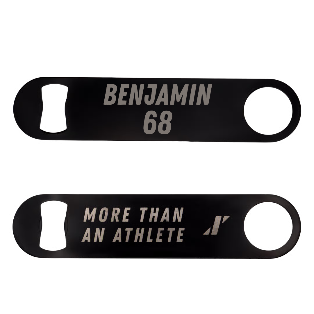 Football Black Bottle Opener - #68 Jacob Benjamin