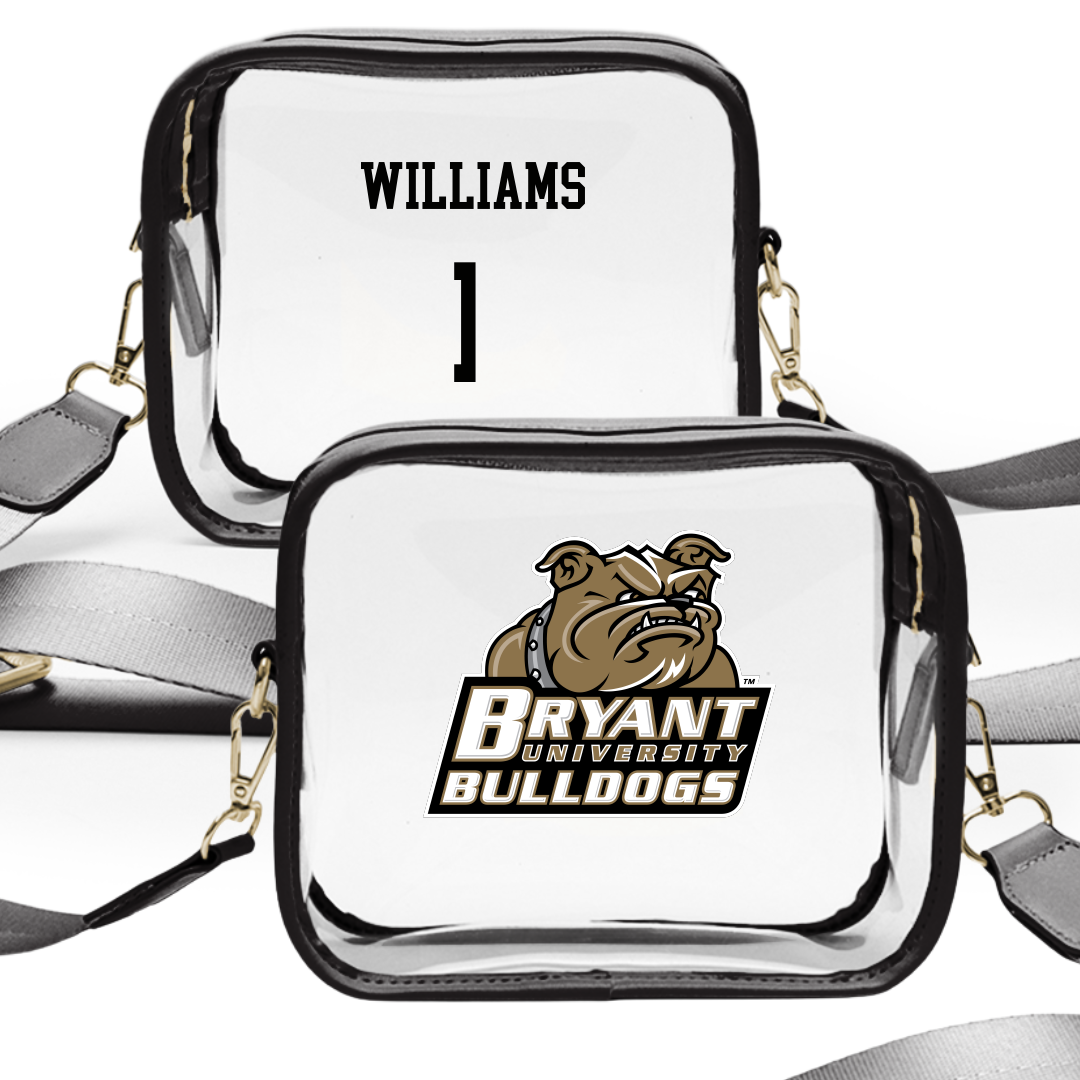 Bryant University Football Black Clear Stadium Bag - #1 Keylijah Williams