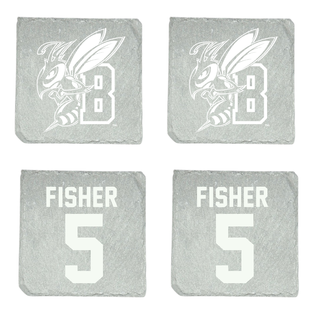 Montana State University Billings Baseball Stone Coaster (4 Pack)  - #5 Espn Fisher