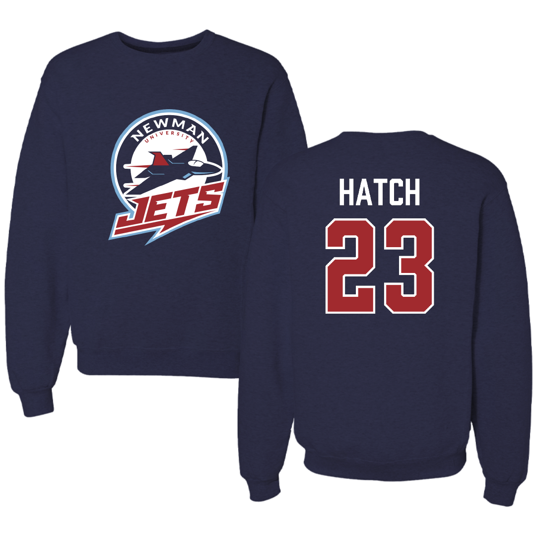 Newman University Bowling Navy Crewneck - #23 Kevin Hatch