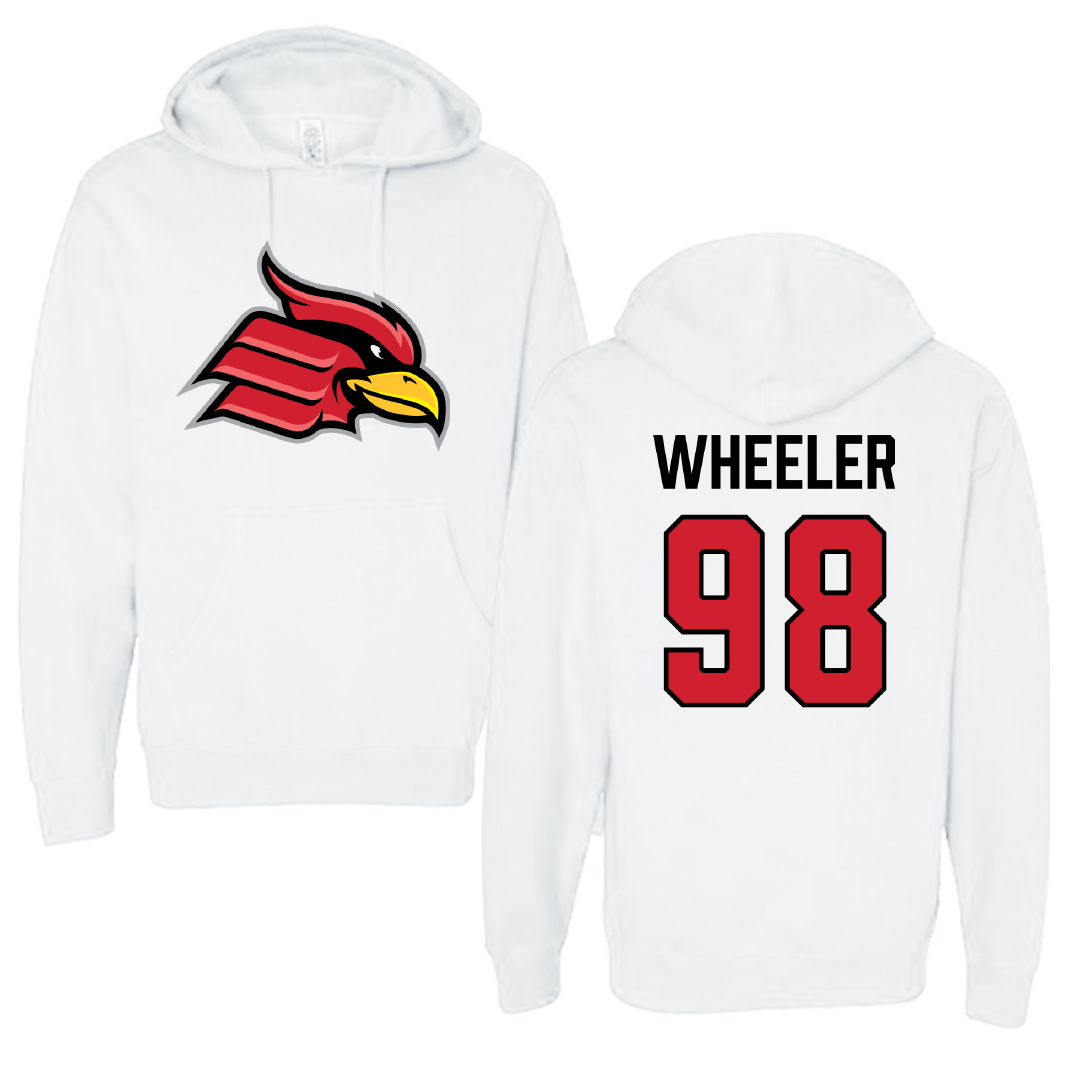 Wheeling University Rugby (W) White Hoodie - #98 Bailey Wheeler