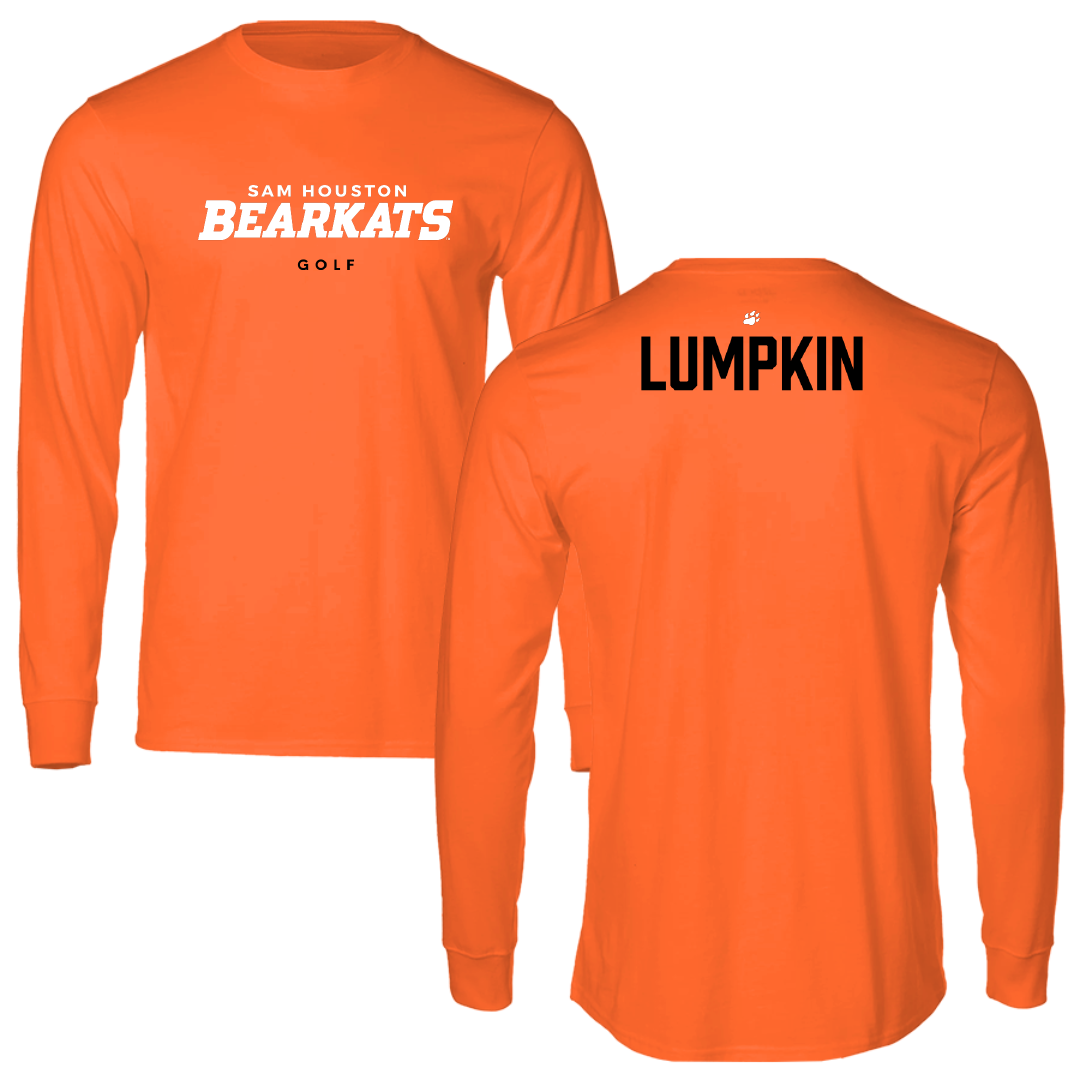 Sam Houston State University Golf (M) Orange Long Sleeve - Caleb Lumpkin