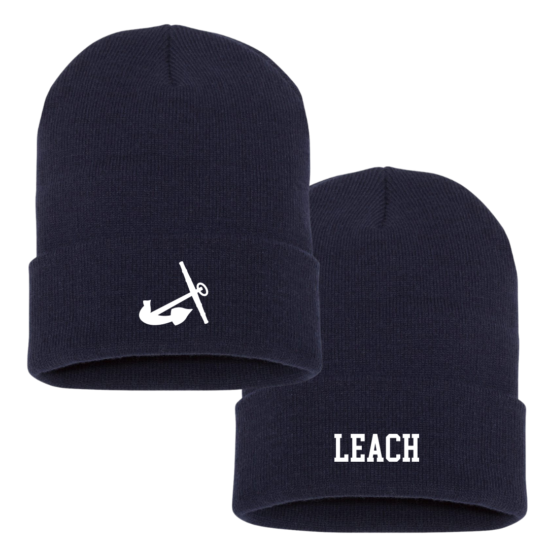 Hope College Basketball (W) Navy Beanie - #4 Lauren Leach