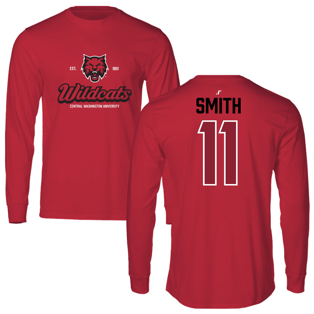 Central Washington University Basketball Crimson General Long Sleeve - #11 Malia Smith