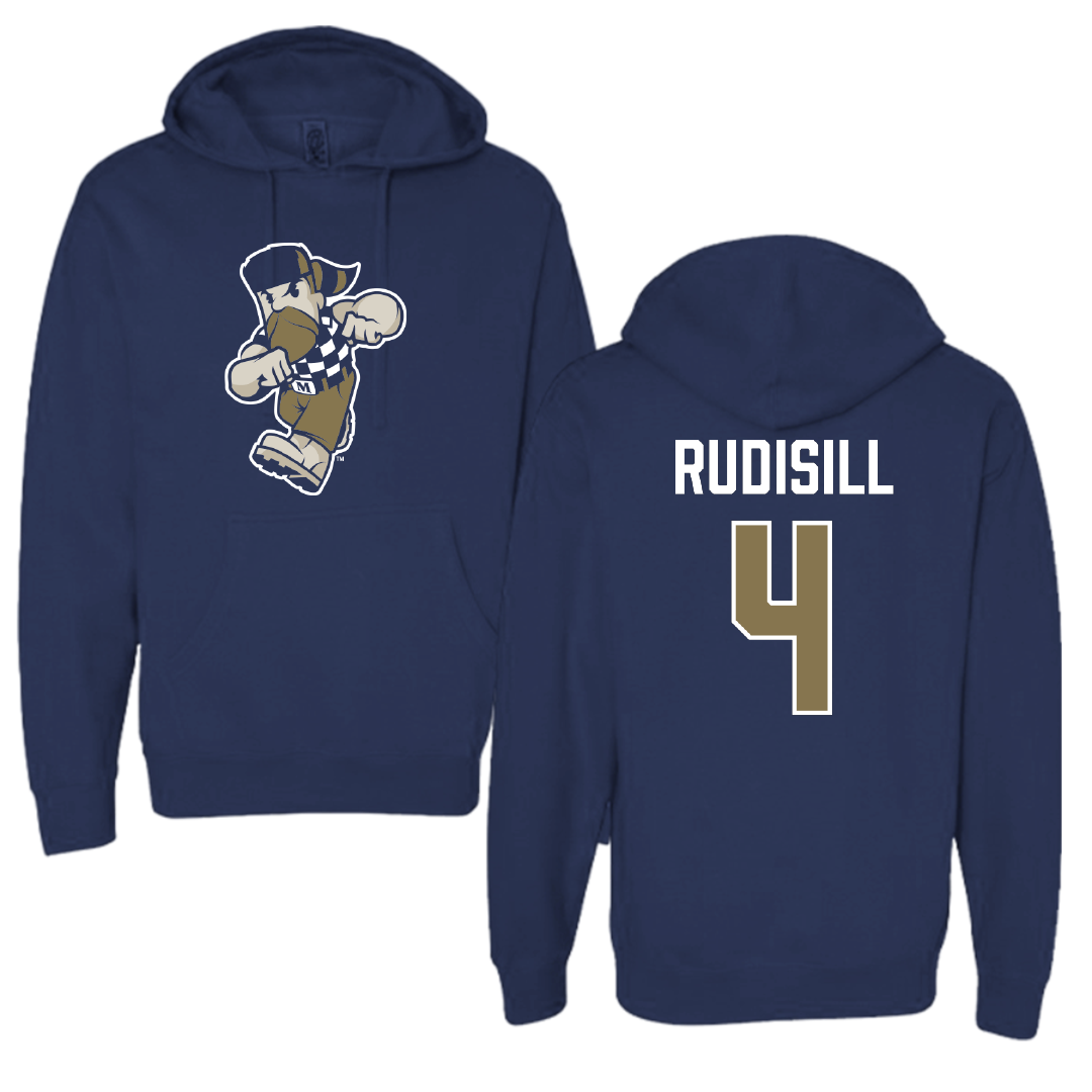 Mount St. Mary's University Baseball Navy Hoodie - #4 Bryce Rudisill