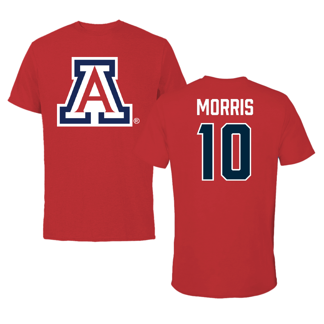 University of Arizona Baseball Red Tee - #10 Patrick Morris