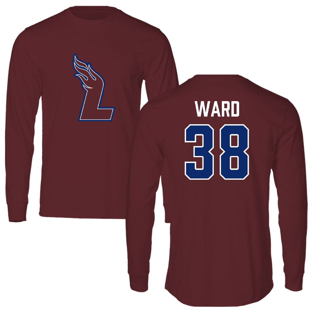 Lee University Baseball Maroon Long Sleeve - #38 Landon Ward