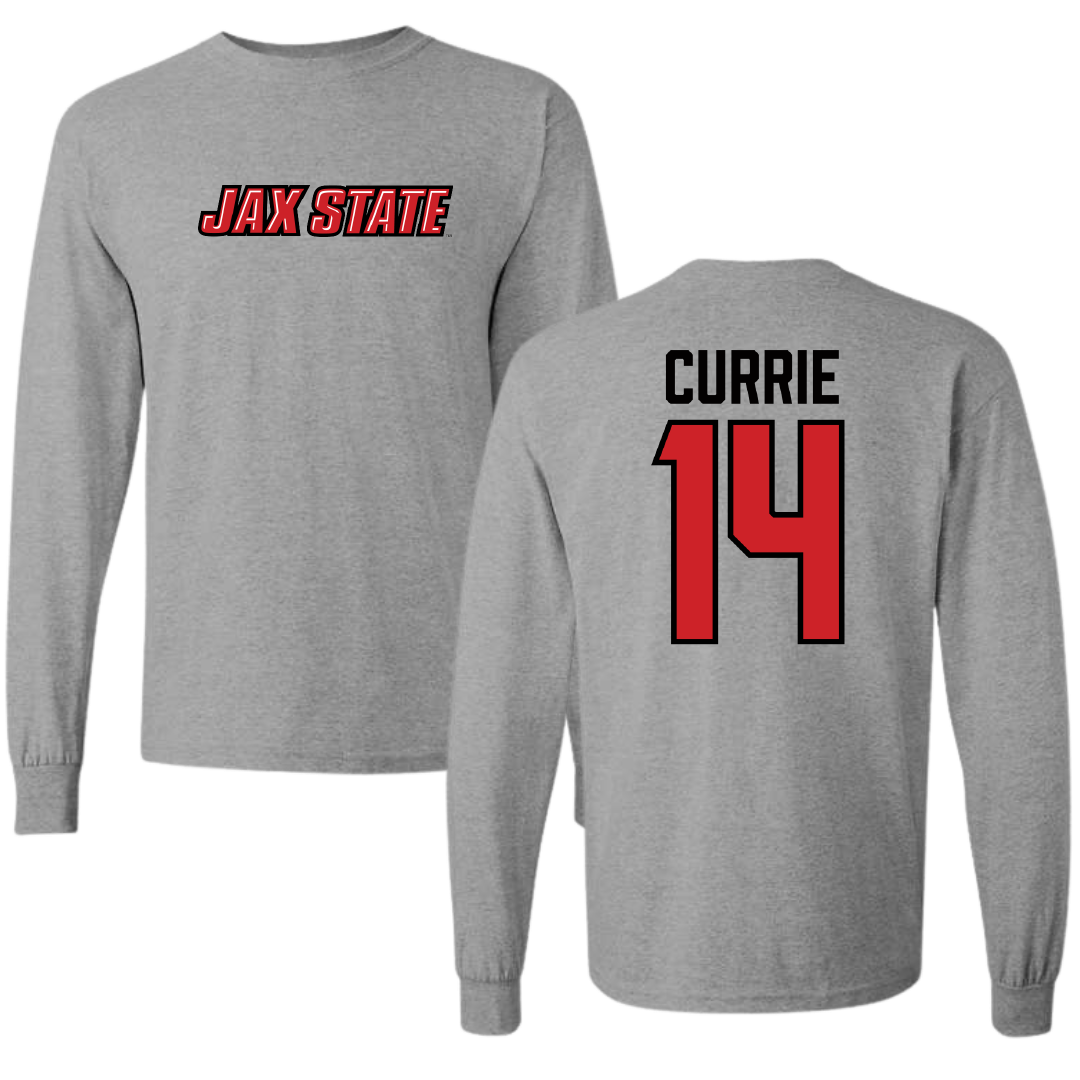 Jacksonville State University Softball Sport Gray Long Sleeve - #14 Sarah Currie