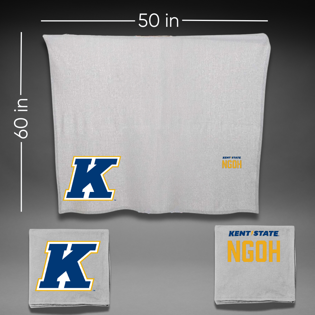 Kent State University Wrestling Gray Blanket - Abel Ngoh