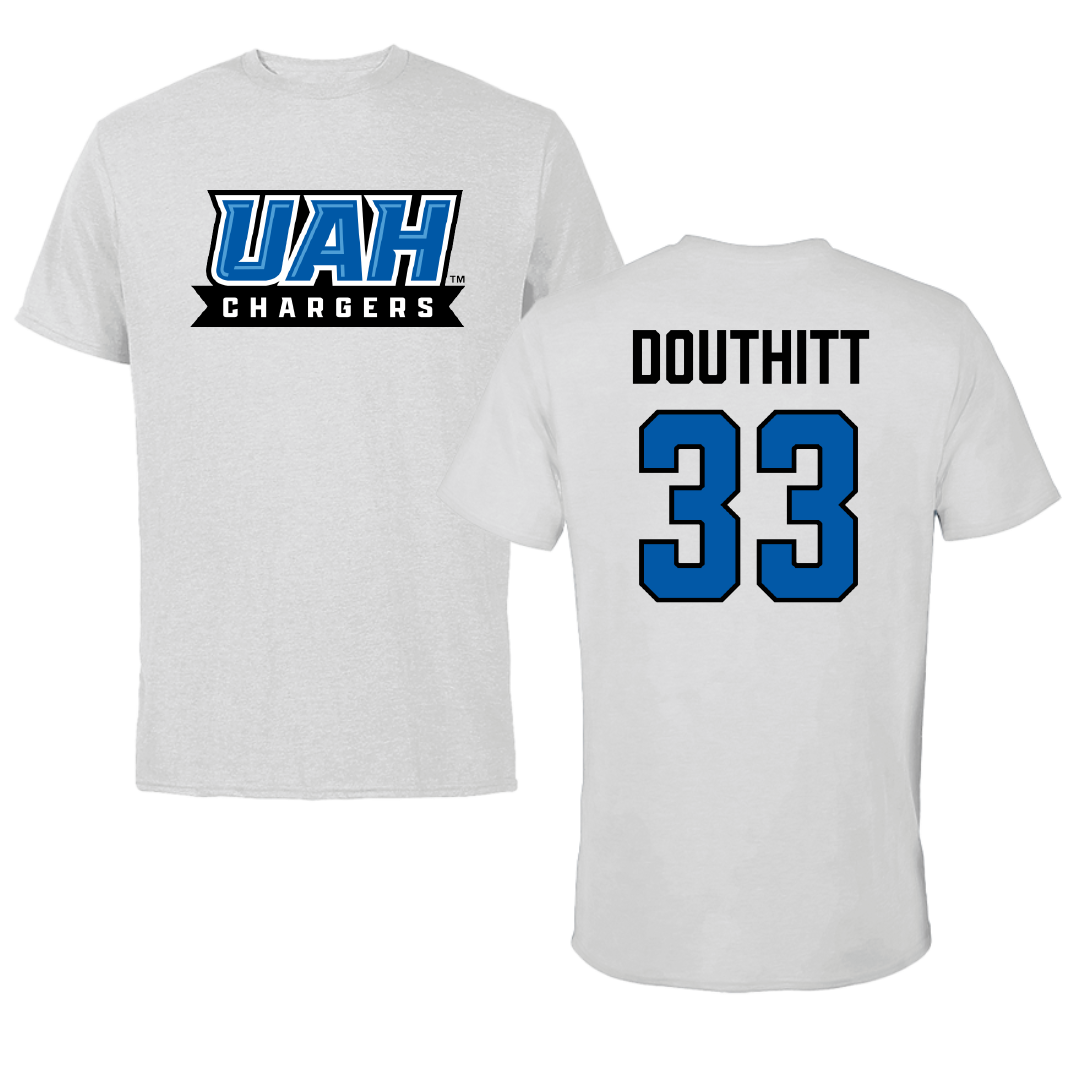 Huntsville Softball Light Gray Tee - #33 Alexa Douthitt